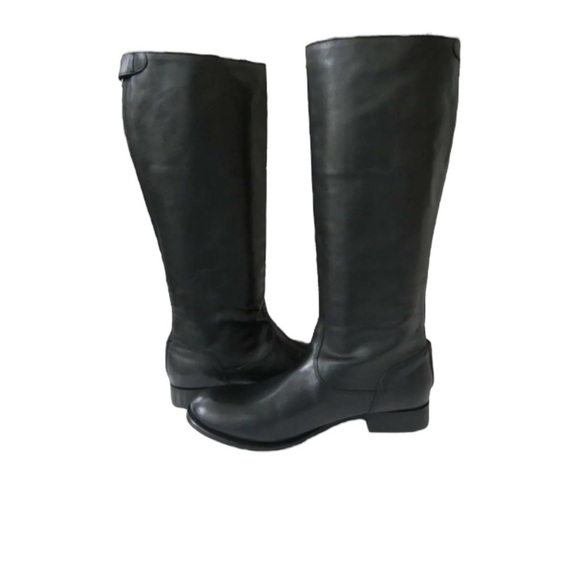 FRYE Melissa Tall Equestrian Leather Riding Boots Back Zipper Size 6.5 - Picture 1 of 6